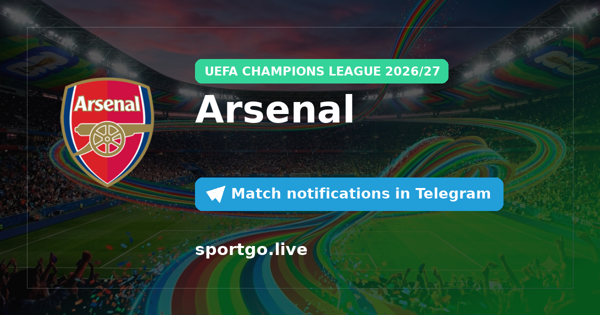 Arsenal Telegram subscription poster