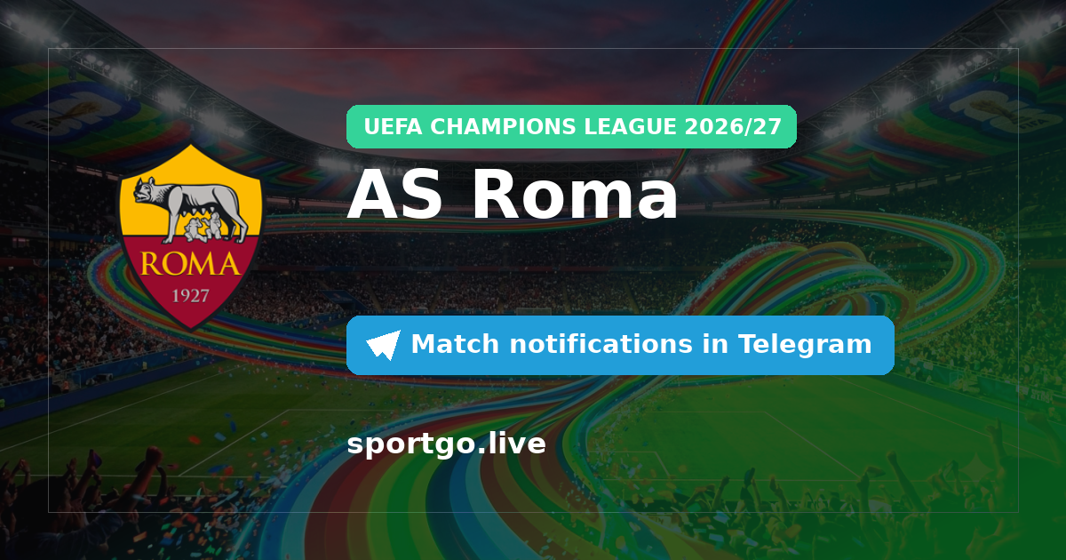 AS Roma Telegram subscription poster