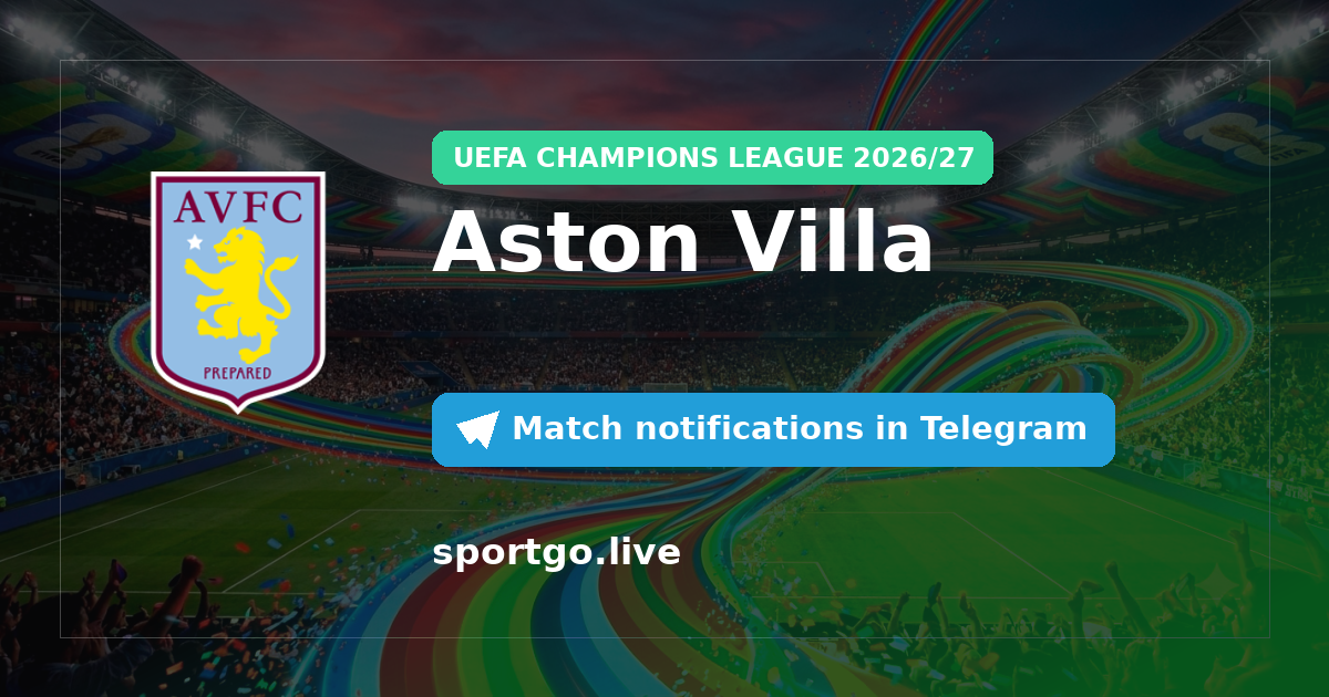 Aston Villa Telegram subscription poster