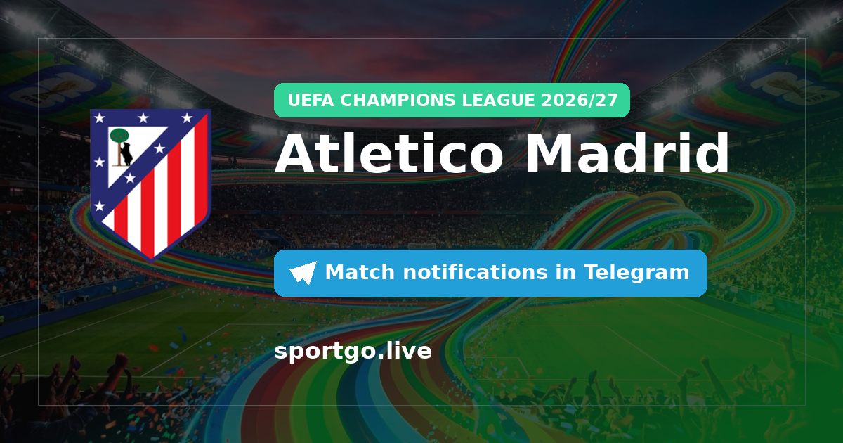 Atletico Madrid Telegram subscription poster