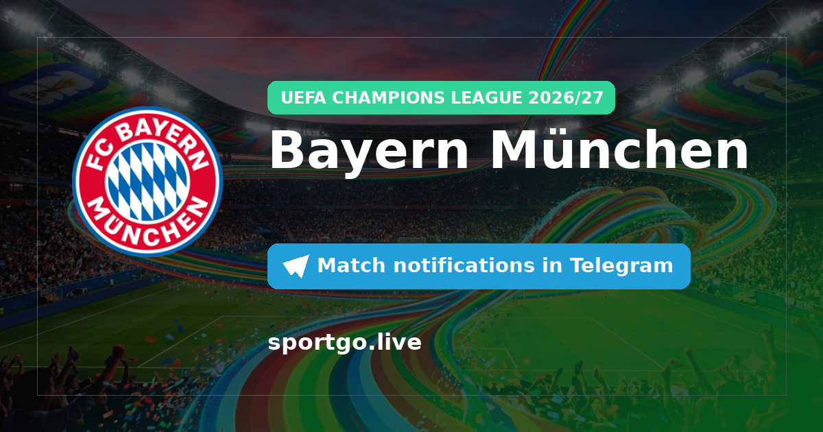 Bayern München Telegram subscription poster