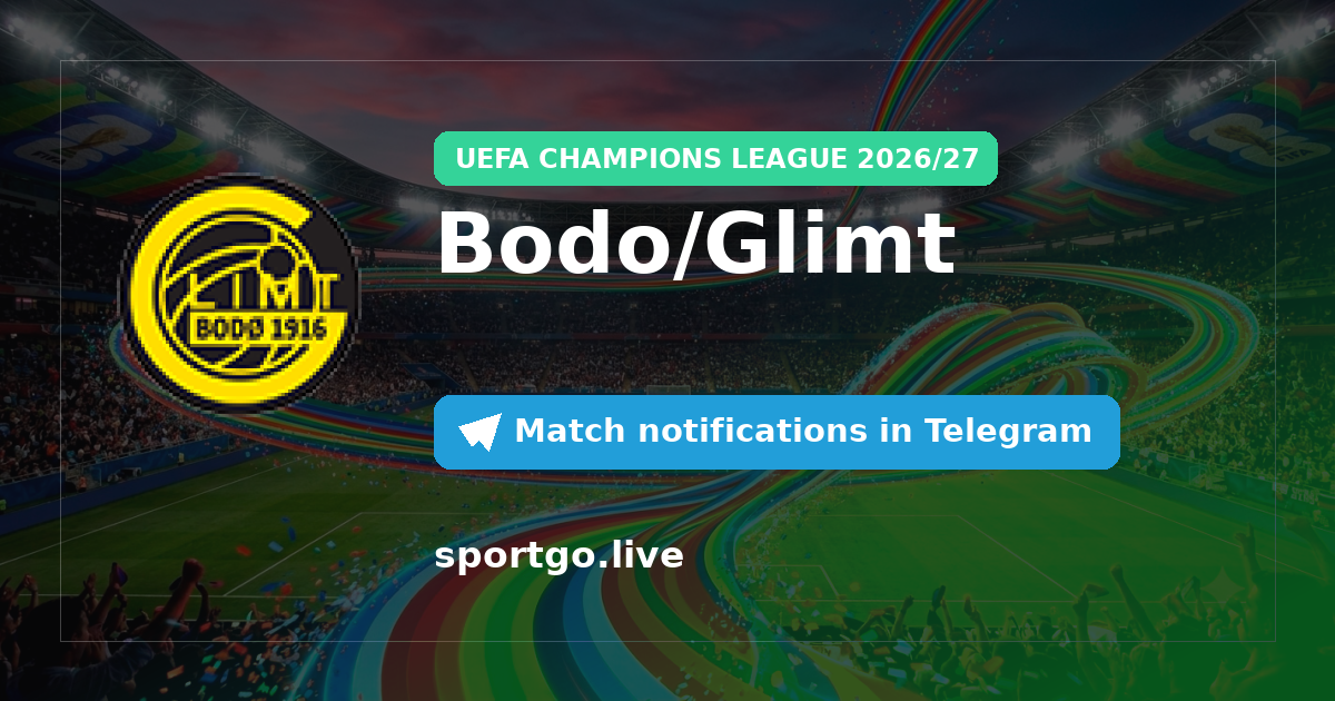 Bodo/Glimt Telegram subscription poster