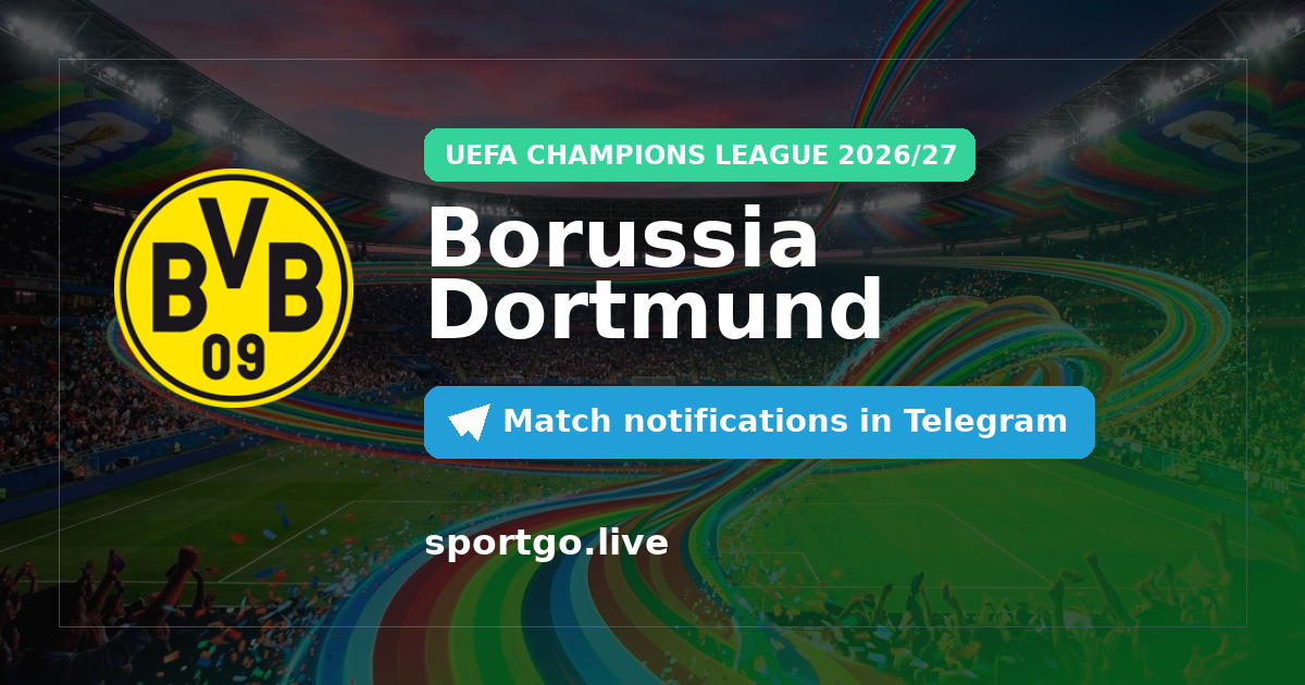 Borussia Dortmund Telegram subscription poster