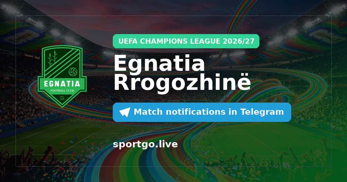 Egnatia Rrogozhinë Telegram subscription poster