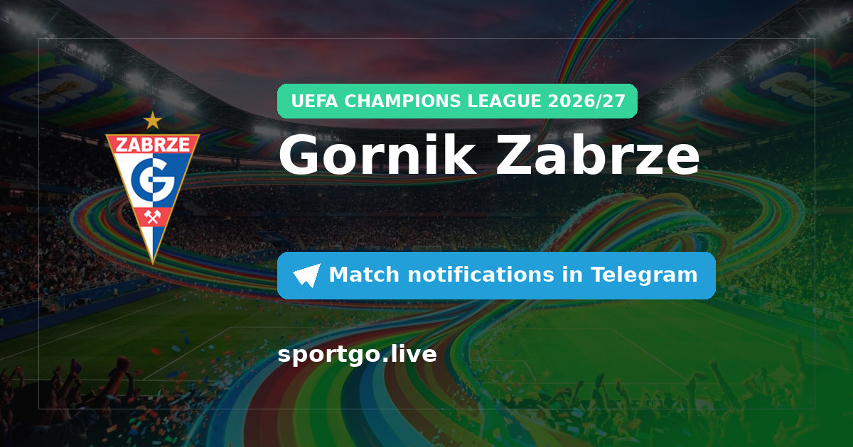 Gornik Zabrze Telegram subscription poster