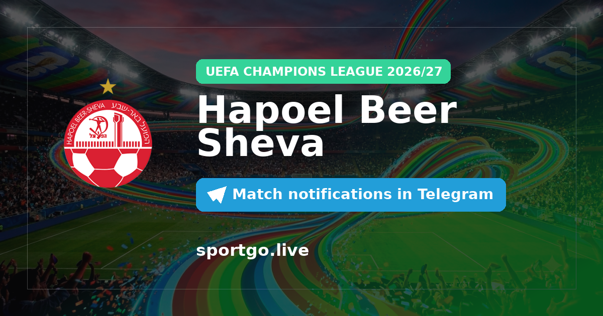 Hapoel Beer Sheva Telegram subscription poster