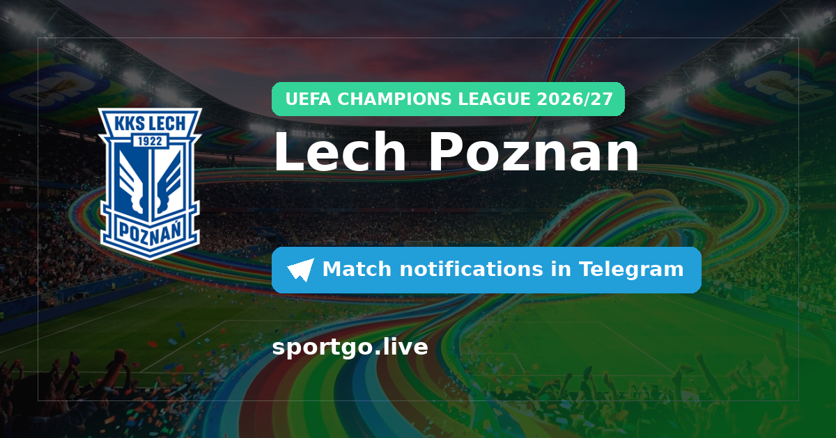 Lech Poznan Telegram subscription poster