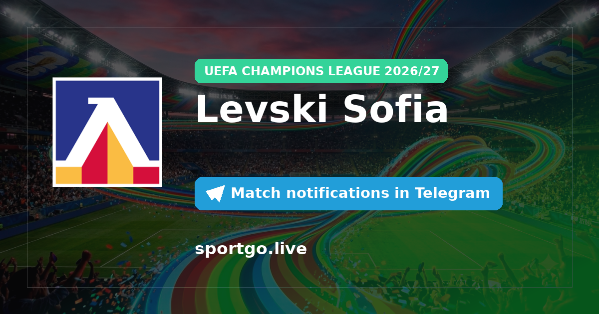 Levski Sofia Telegram subscription poster