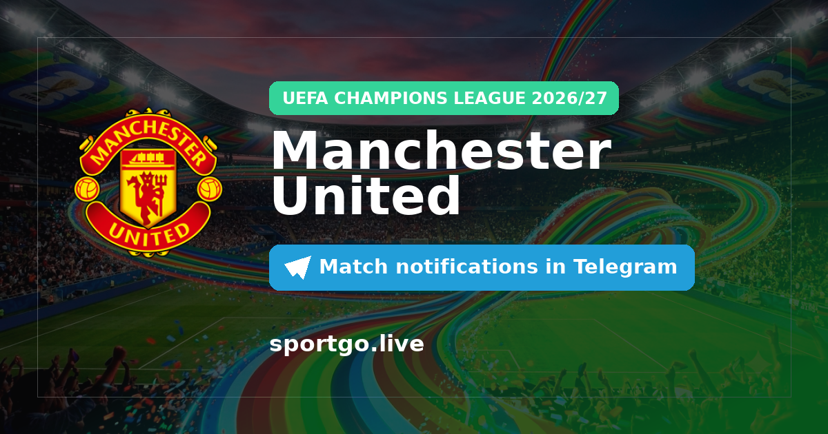 Manchester United Telegram subscription poster