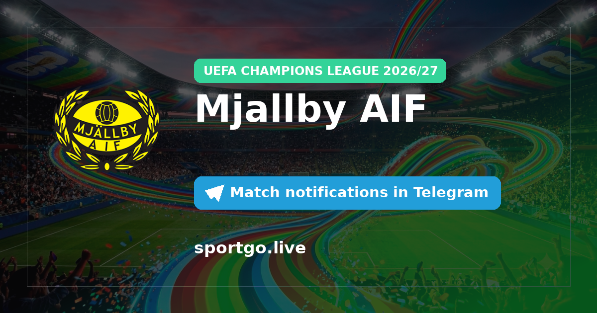 Mjallby AIF Telegram subscription poster