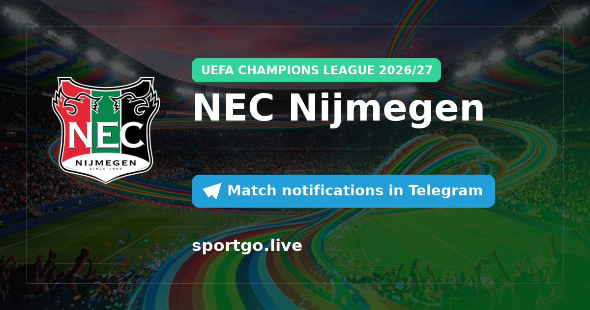 NEC Nijmegen Telegram subscription poster