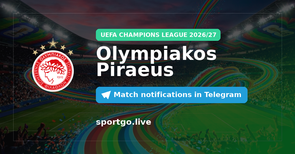 Olympiakos Piraeus Telegram subscription poster