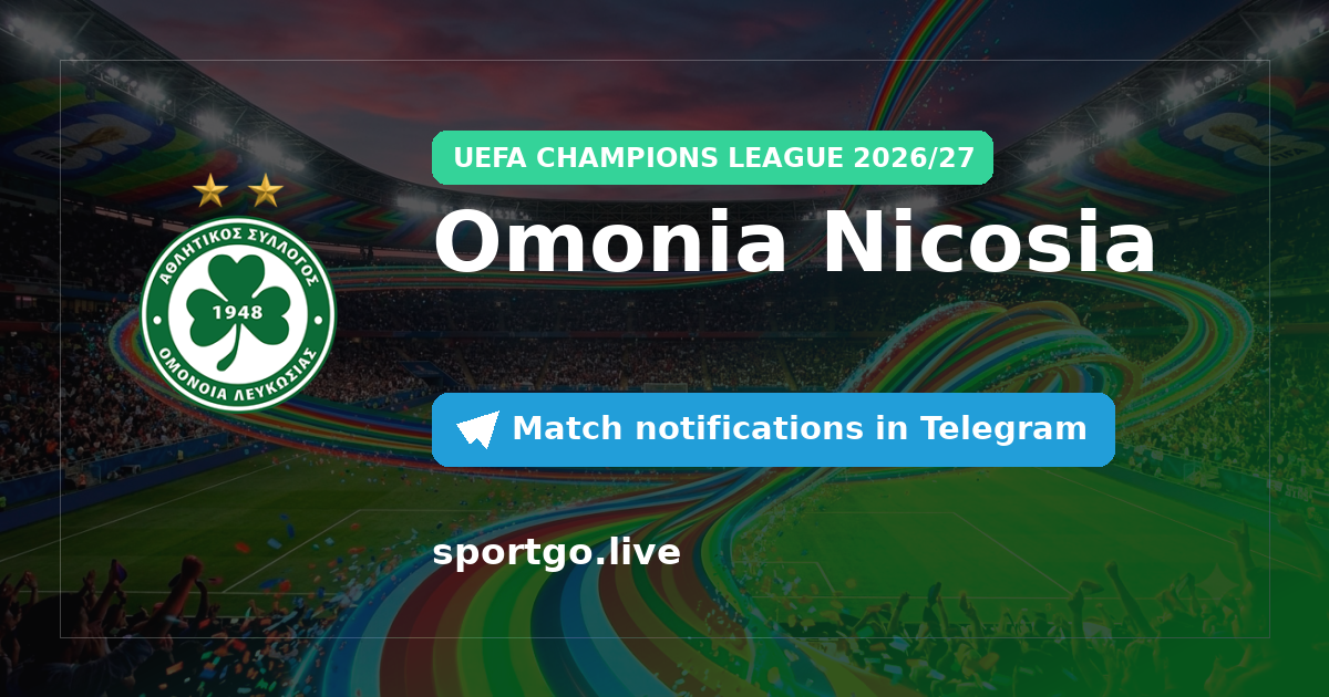 Omonia Nicosia Telegram subscription poster