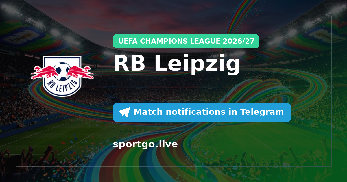 RB Leipzig Telegram subscription poster