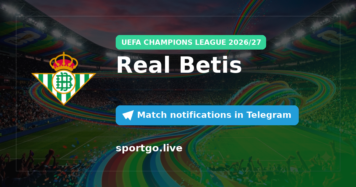 Real Betis Telegram subscription poster