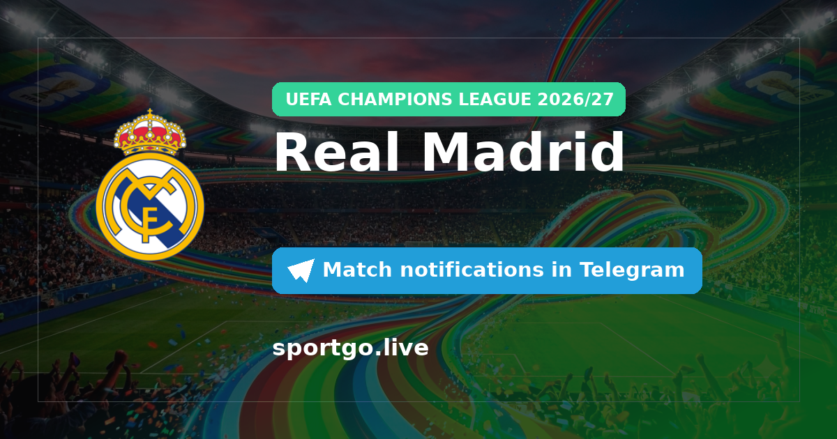 Real Madrid Telegram subscription poster