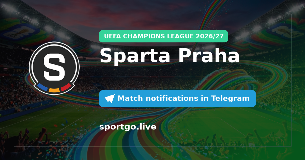 Sparta Praha Telegram subscription poster