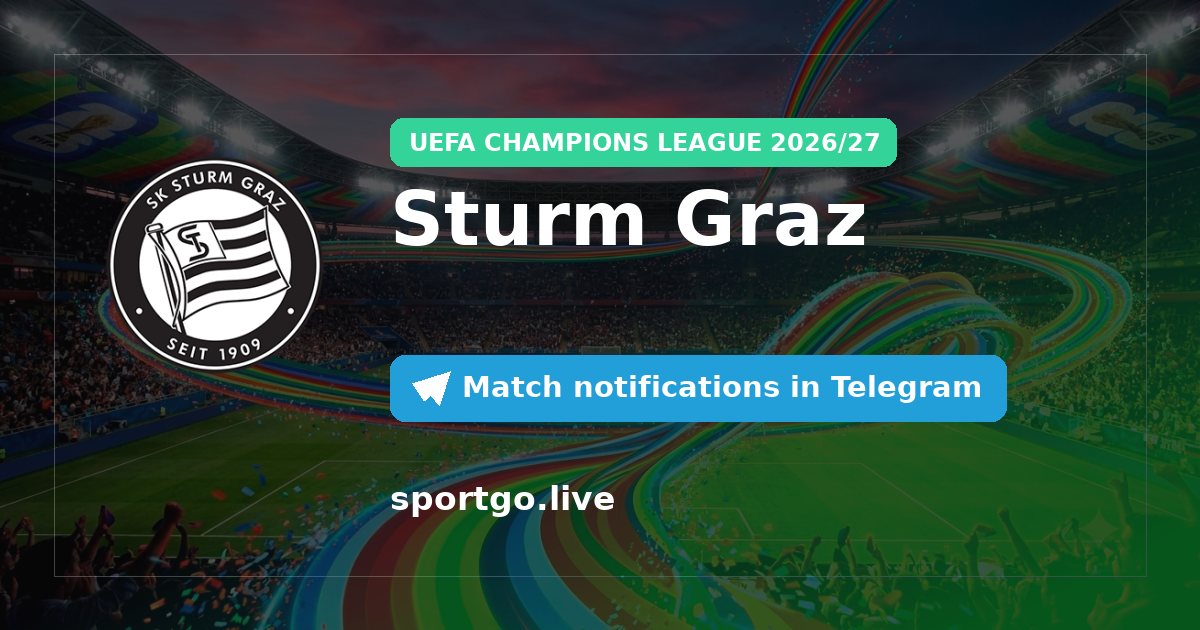 Sturm Graz Telegram subscription poster