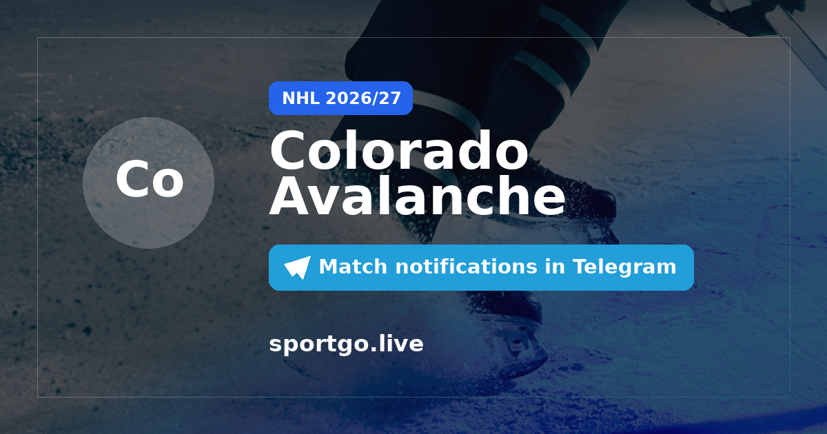 Colorado Avalanche Telegram subscription poster