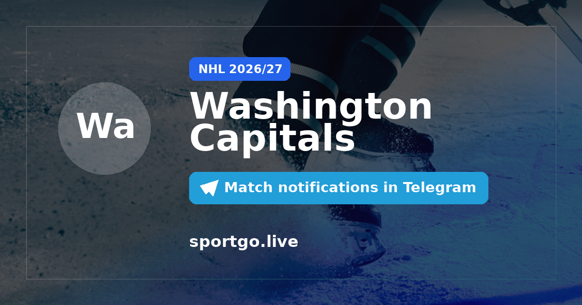 Washington Capitals Telegram subscription poster