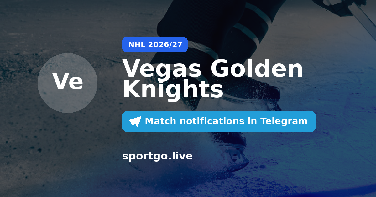 Vegas Golden Knights Telegram subscription poster