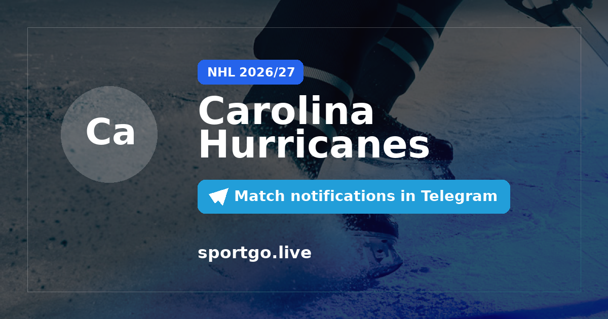 Carolina Hurricanes Telegram subscription poster
