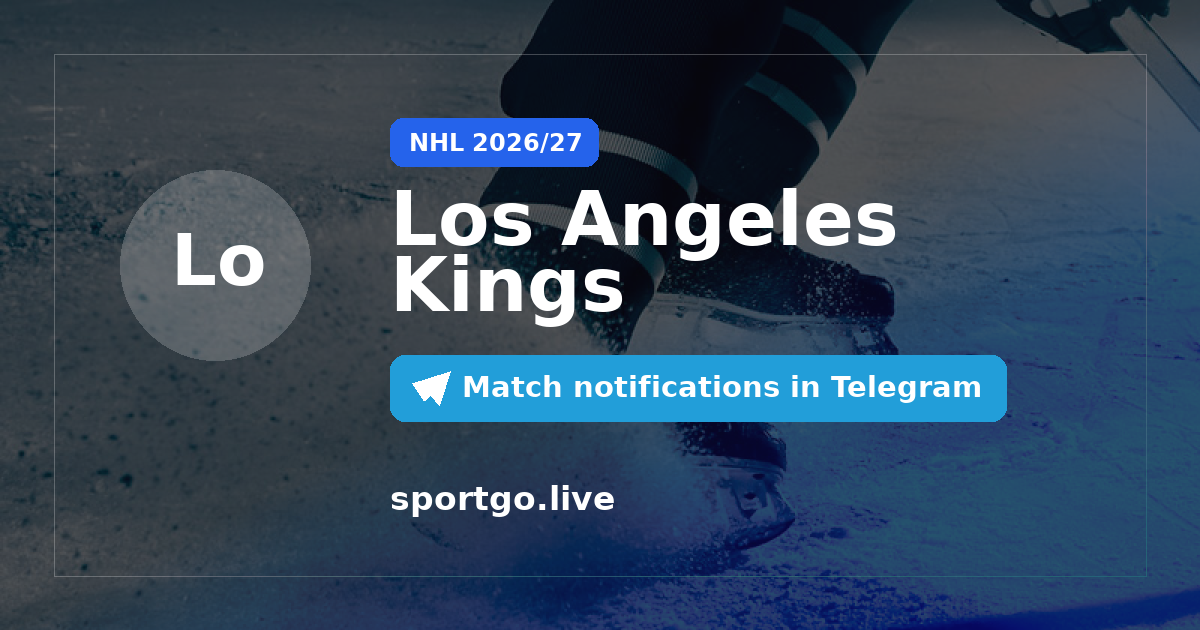 Los Angeles Kings Telegram subscription poster