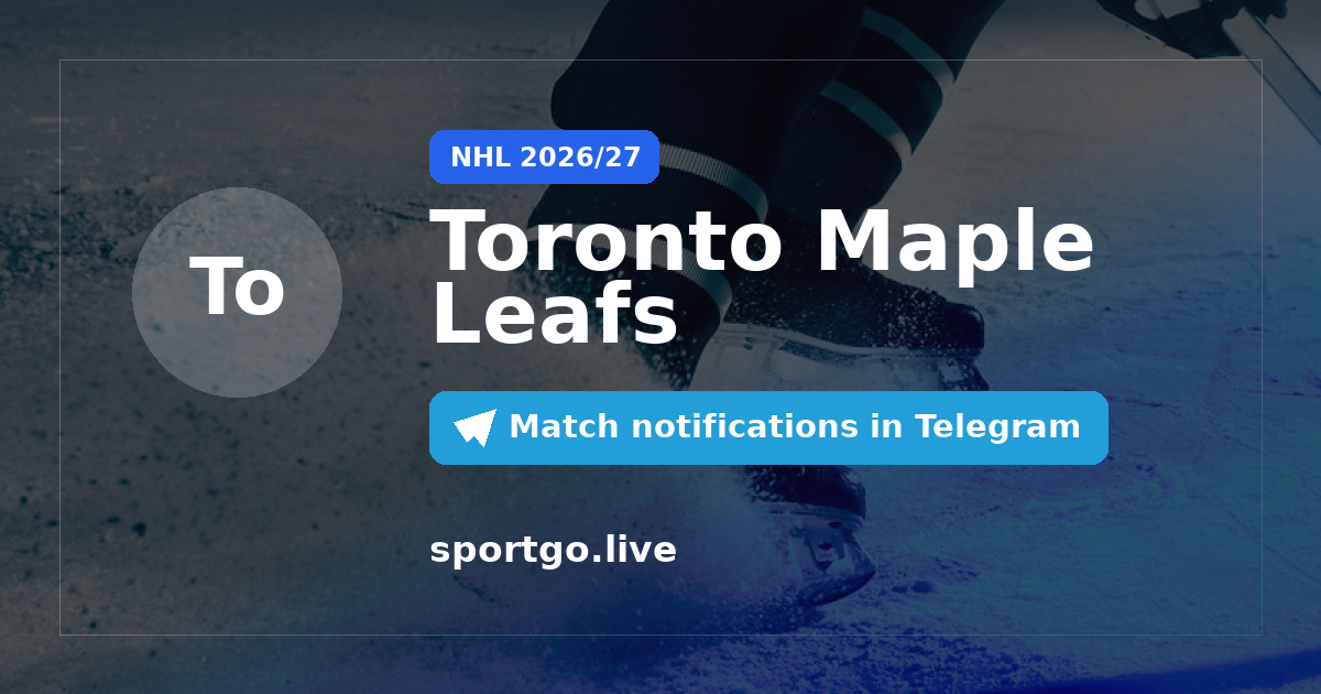 Toronto Maple Leafs Telegram subscription poster