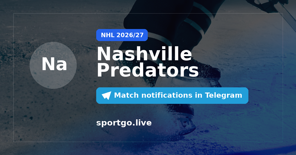 Nashville Predators Telegram subscription poster