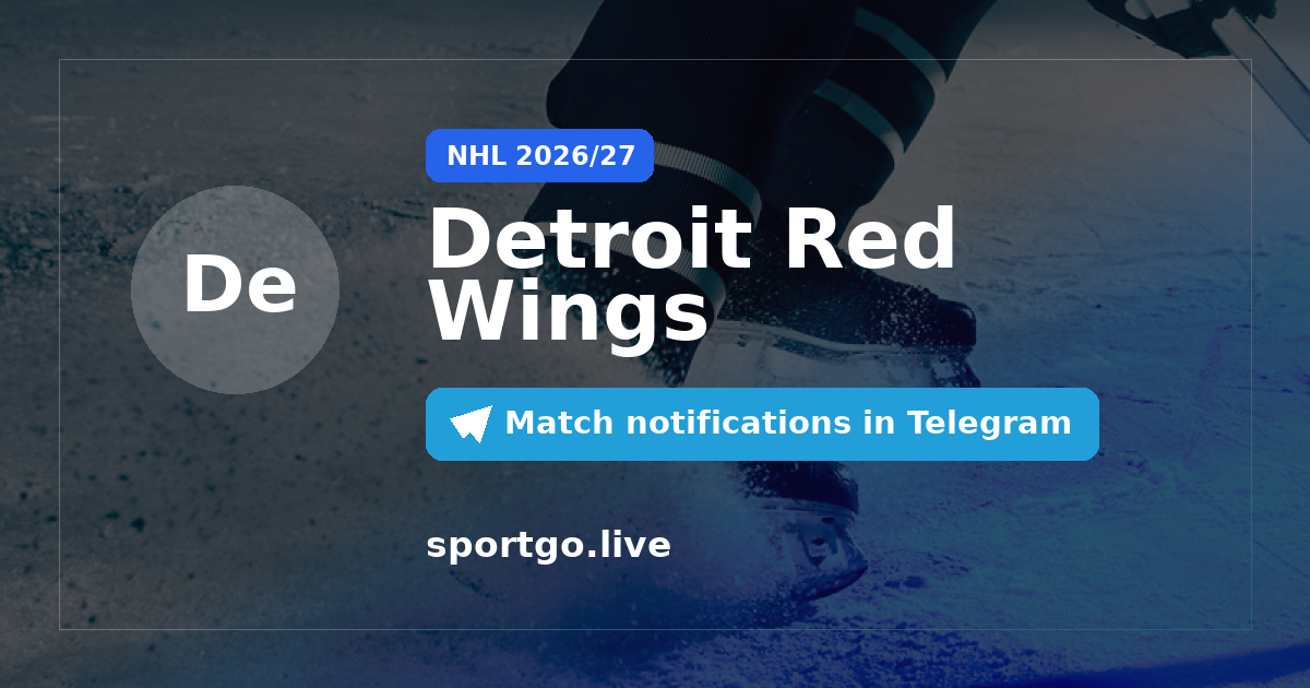 Detroit Red Wings Telegram subscription poster