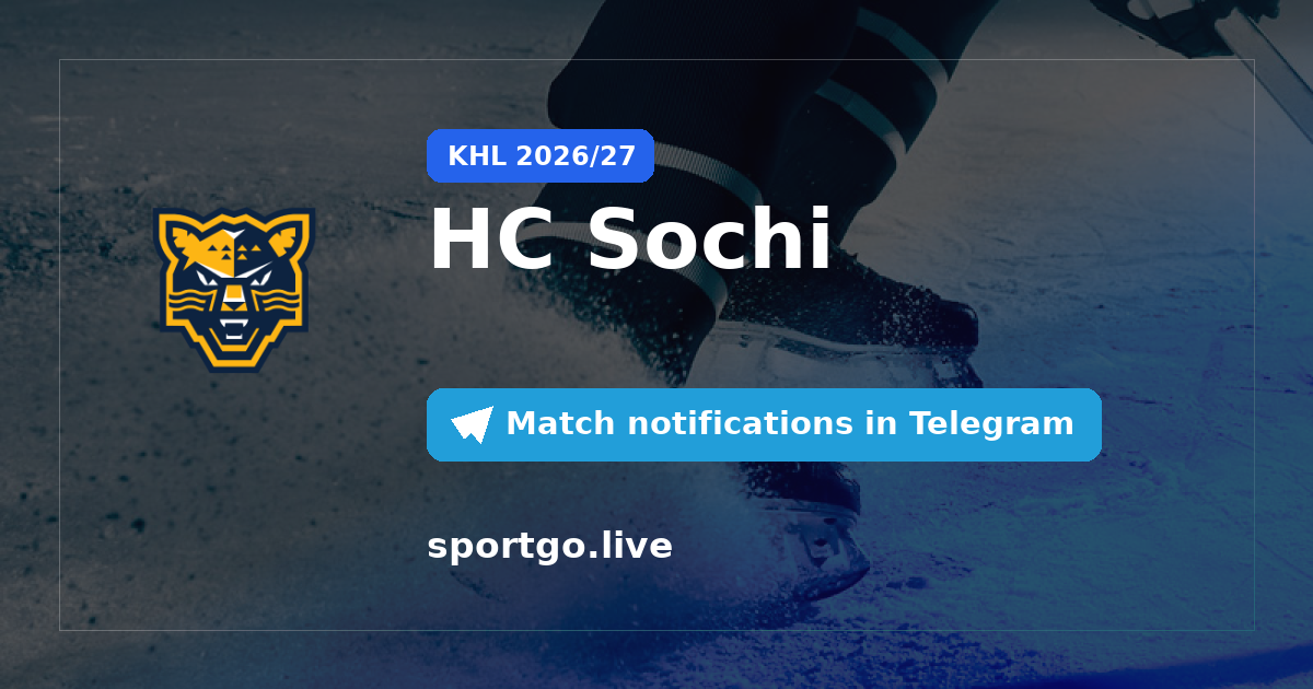 HC Sochi Telegram subscription poster