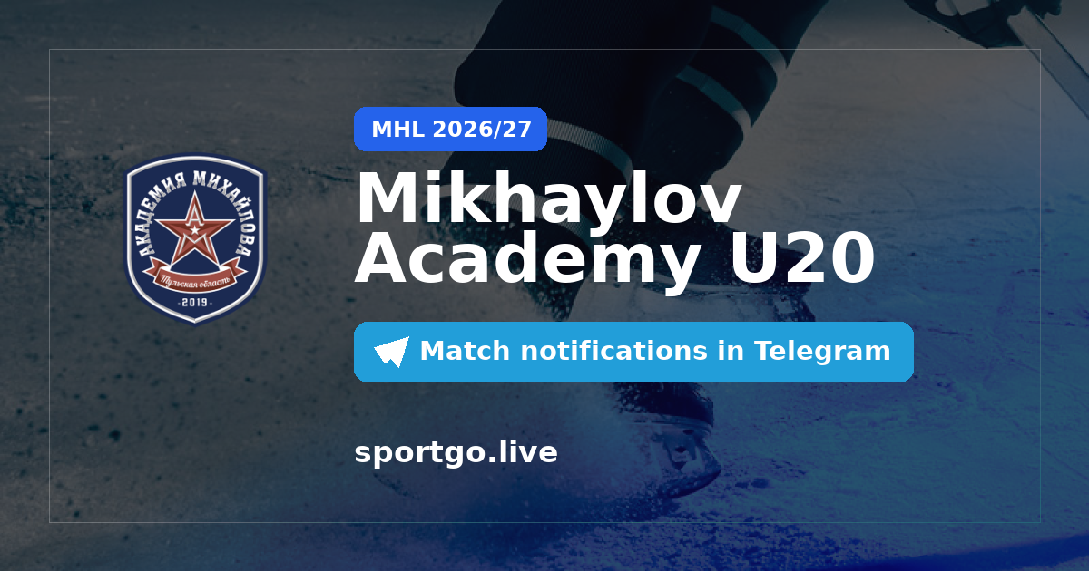 Mikhaylov Academy U20 Telegram subscription poster