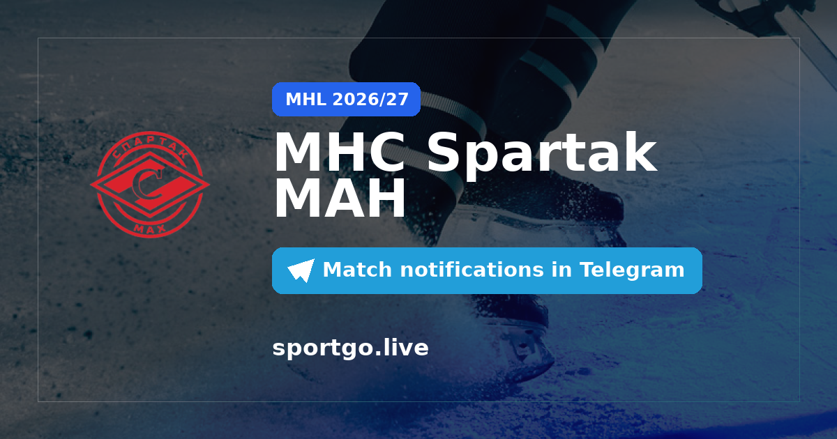 MHC Spartak MAH Telegram subscription poster