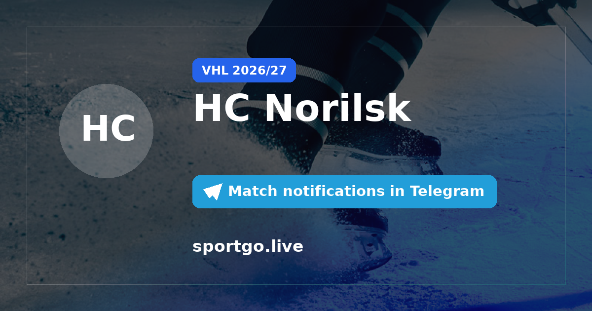 HC Norilsk Telegram subscription poster