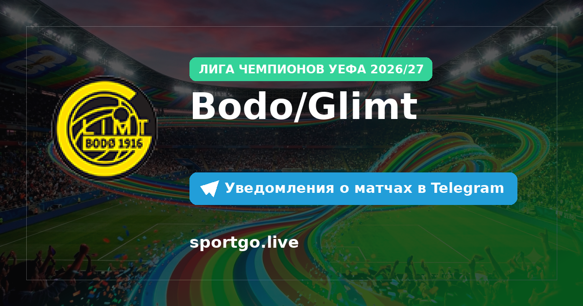 Постер подписки на команду Bodo/Glimt