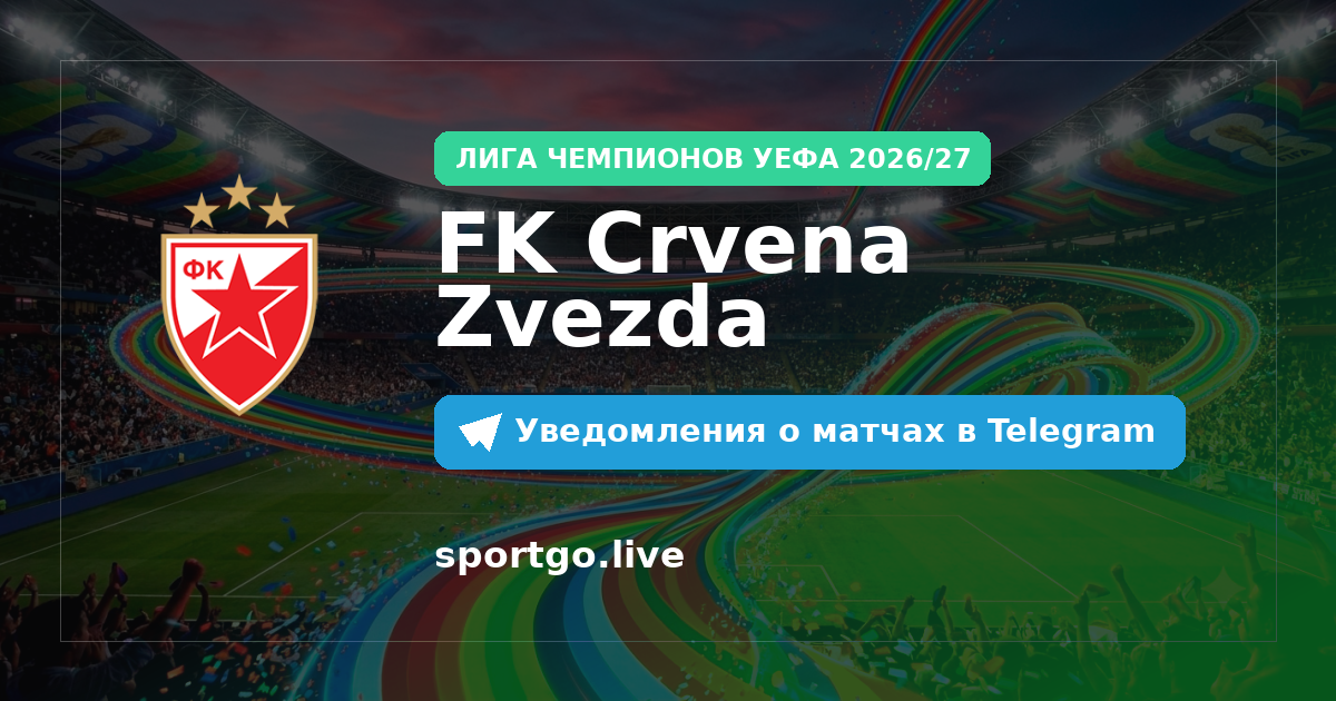 Постер подписки на команду FK Crvena Zvezda