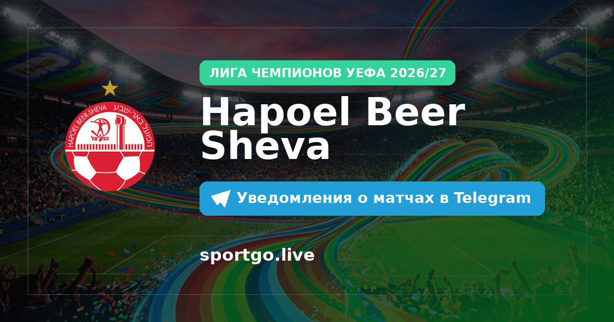 Постер подписки на команду Hapoel Beer Sheva