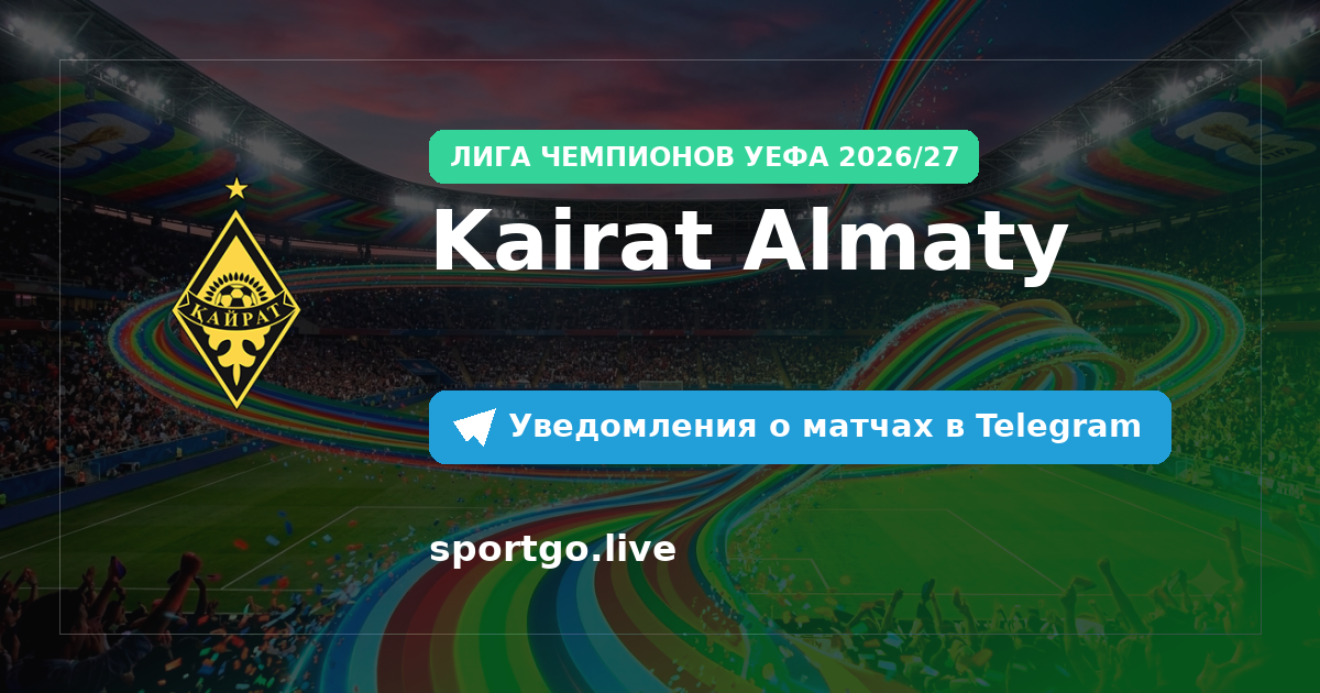 Постер подписки на команду Kairat Almaty