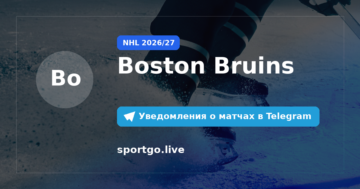 Постер подписки на команду Boston Bruins