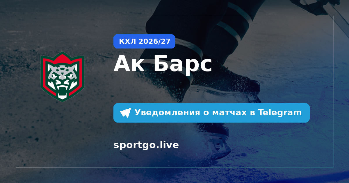 Постер подписки на команду Ак Барс