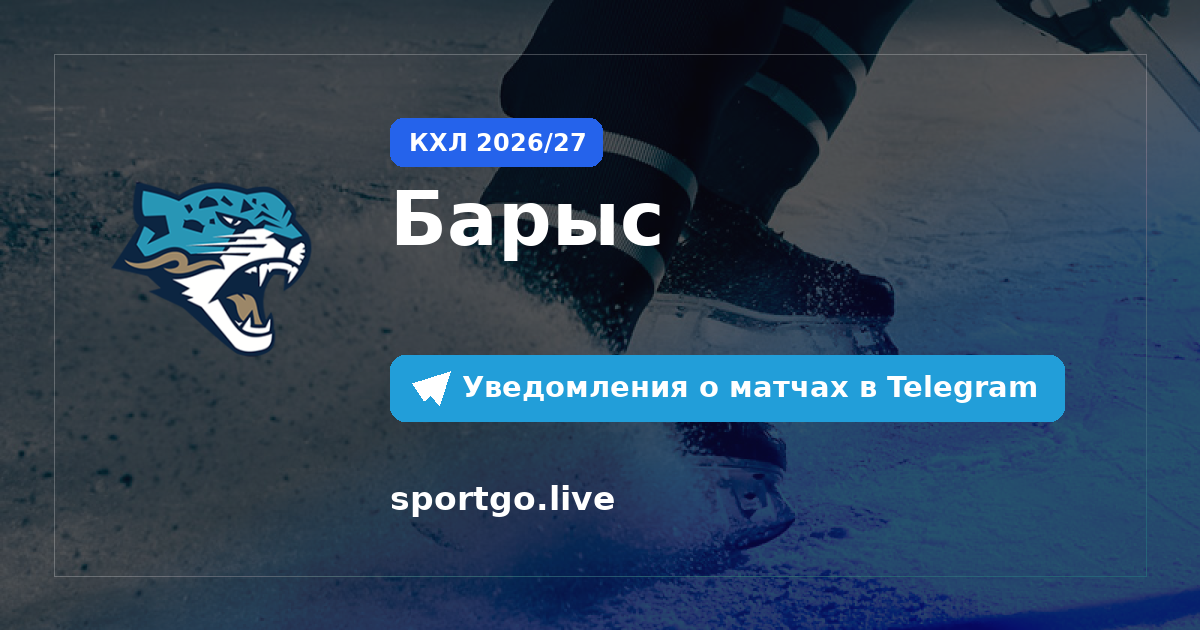 Постер подписки на команду Барыс