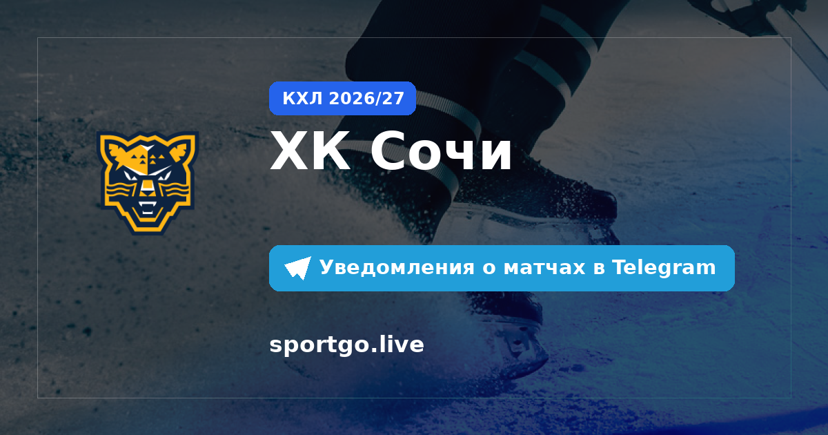 Постер подписки на команду ХК Сочи
