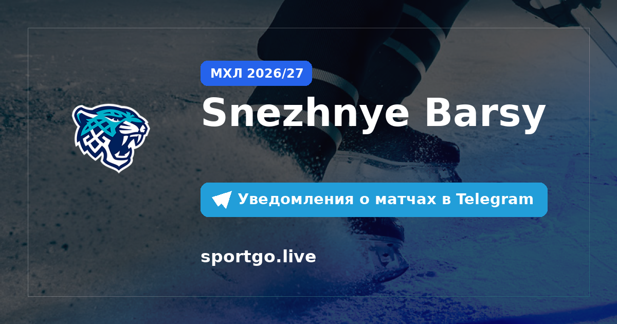 Постер подписки на команду Snezhnye Barsy