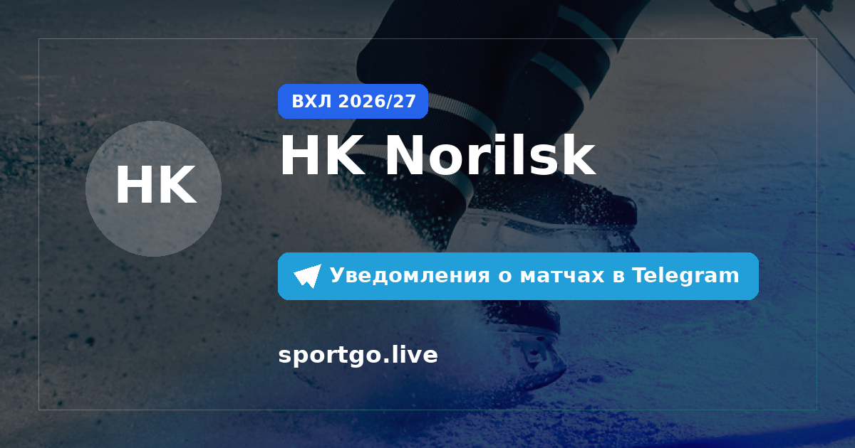 Постер подписки на команду HK Norilsk